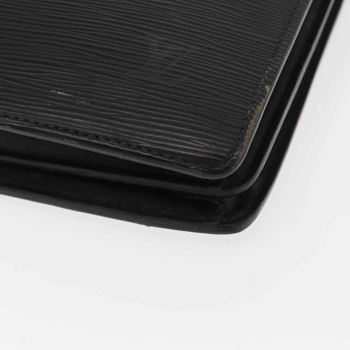 LOUIS VUITTON Epi Serviette Conseiller Business Bag Black M54422 LV Auth BA8581