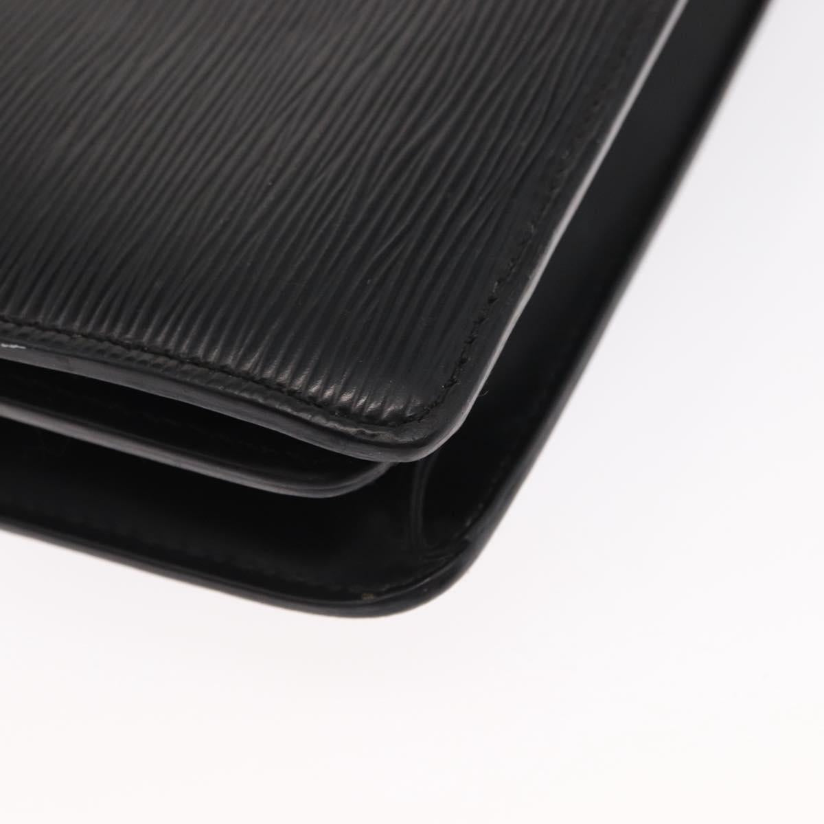 LOUIS VUITTON Epi Serviette Conseiller Business Bag Black M54422 LV Auth BA8581