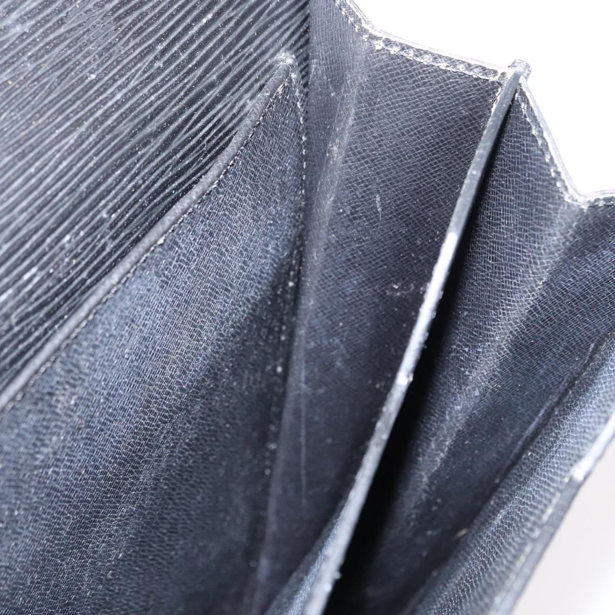 LOUIS VUITTON Epi Serviette Conseiller Business Bag Black M54422 LV Auth BA8581