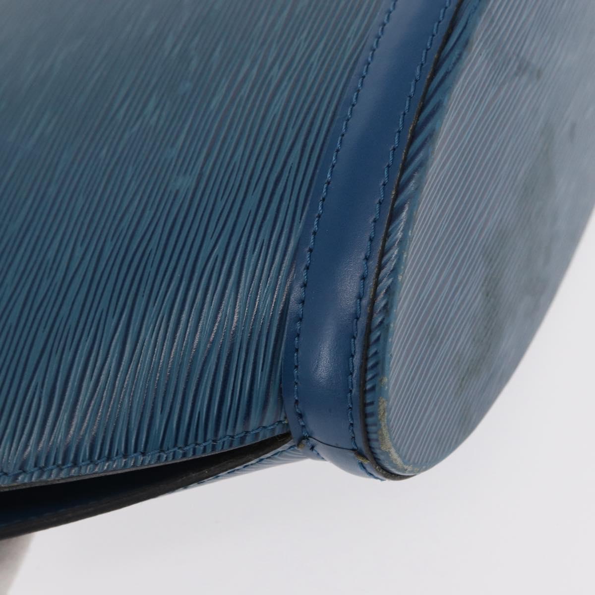 LOUIS VUITTON Epi Saint Jacques Poignees Long Bag Blue M52265 LV Auth BA8582