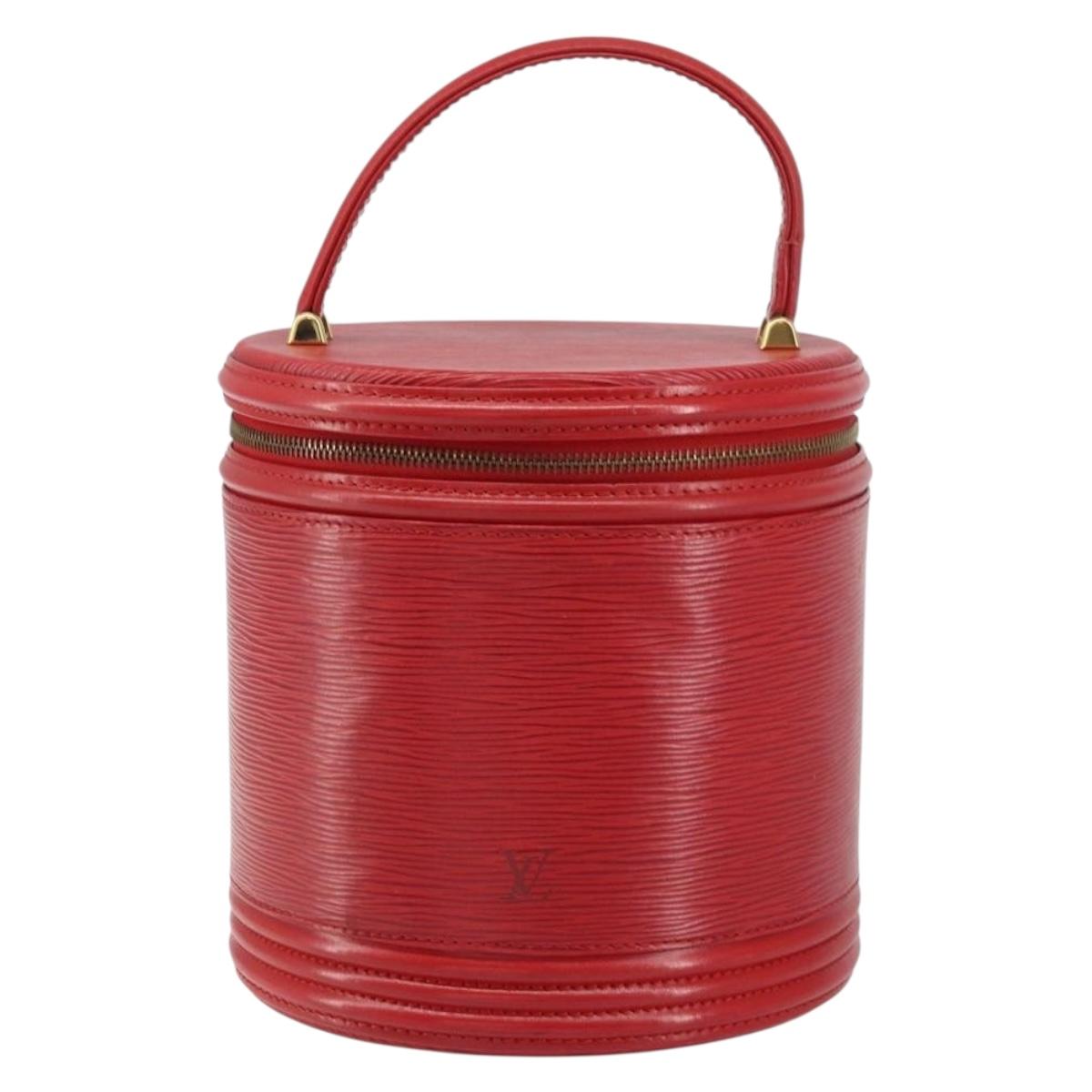 LOUIS VUITTON Epi Cannes Hand Bag Red M48037 LV Auth BA8584