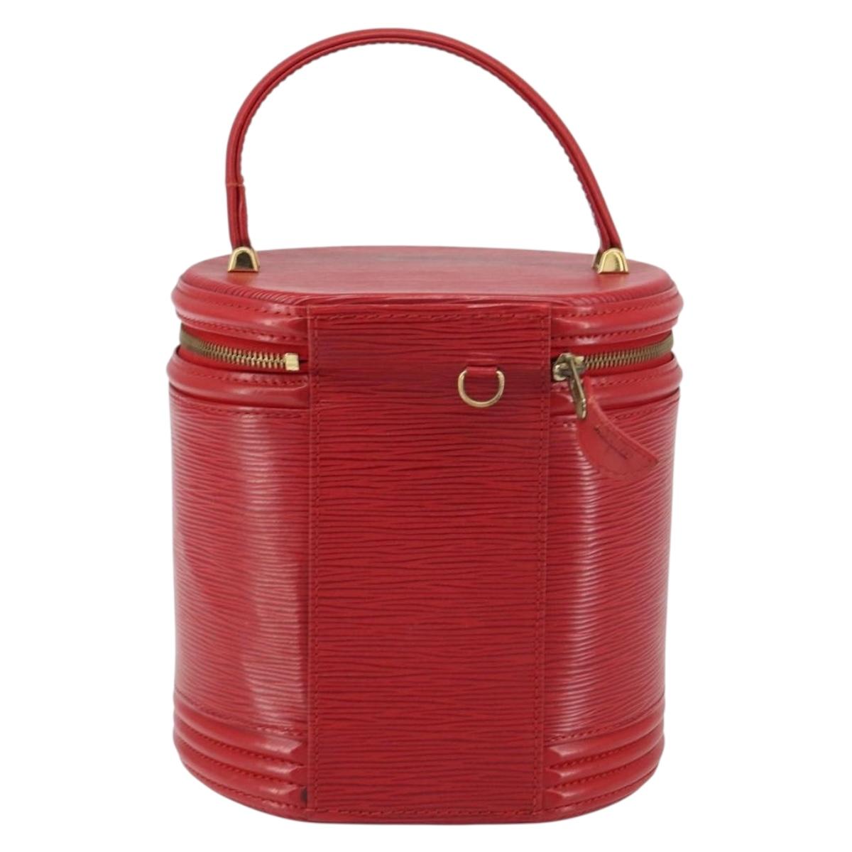 LOUIS VUITTON Epi Cannes Hand Bag Red M48037 LV Auth BA8584