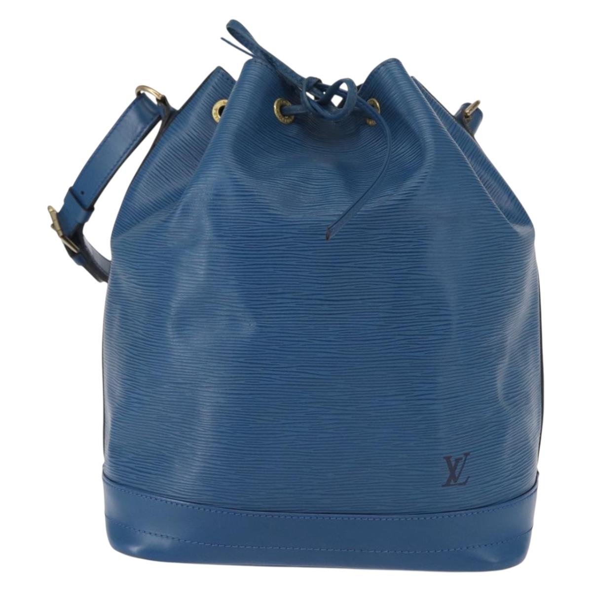 LOUIS VUITTON Epi Noe Shoulder Bag Toledo Blue M44005 LV Auth BA8587