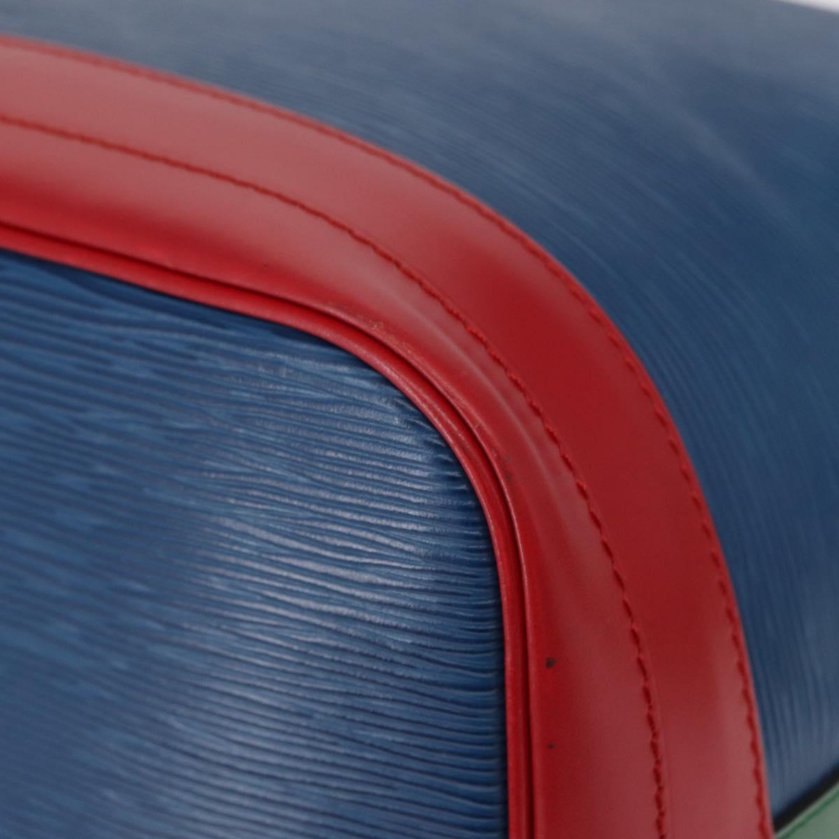 LOUIS VUITTON Epi Tricolor Noe Shoulder Bag Blue Red Green M44082 LV Auth BA8591
