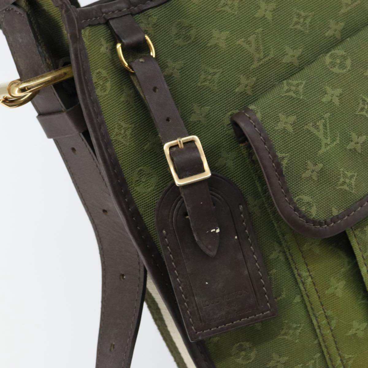 LOUIS VUITTON Monogram Mini Besace Mary Kate Bag TST Khaki M92322 LV Auth BA8594