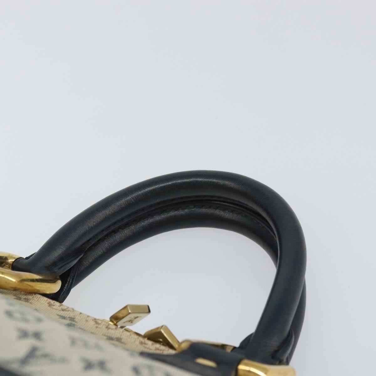 LOUIS VUITTON Monogram Mini Alma Ron Hand Bag Blue M92205 LV Auth BA8595