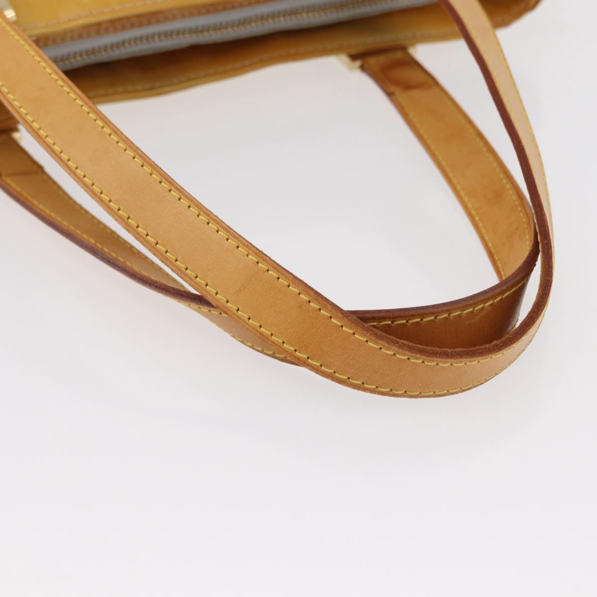 LOUIS VUITTON Monogram Vernis Houston Hand Bag Gris M91053 LV Auth BA8599
