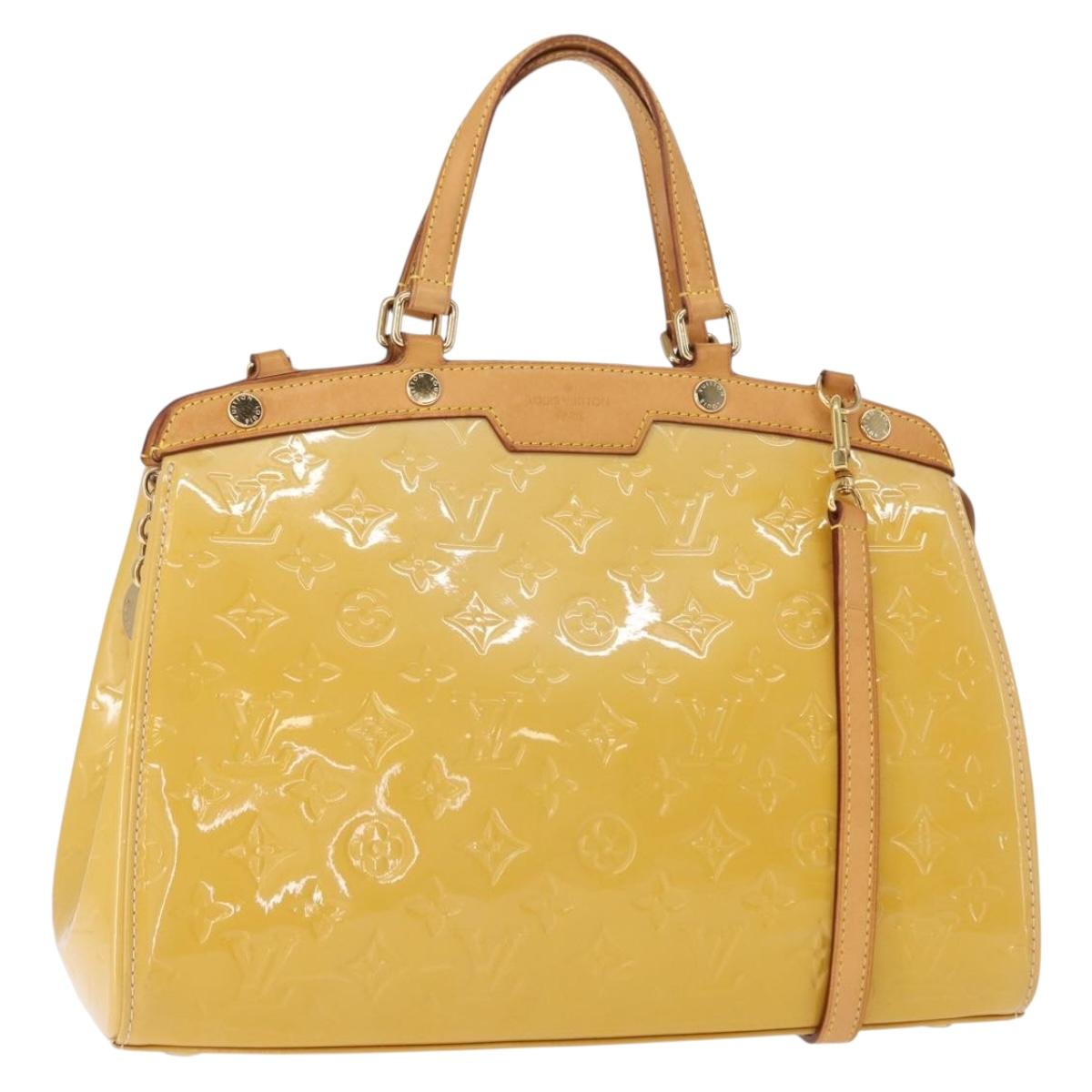 LOUIS VUITTON Vernis Blair MM Hand Bag 2way Rose Angelique M90068 LV Auth BA8604