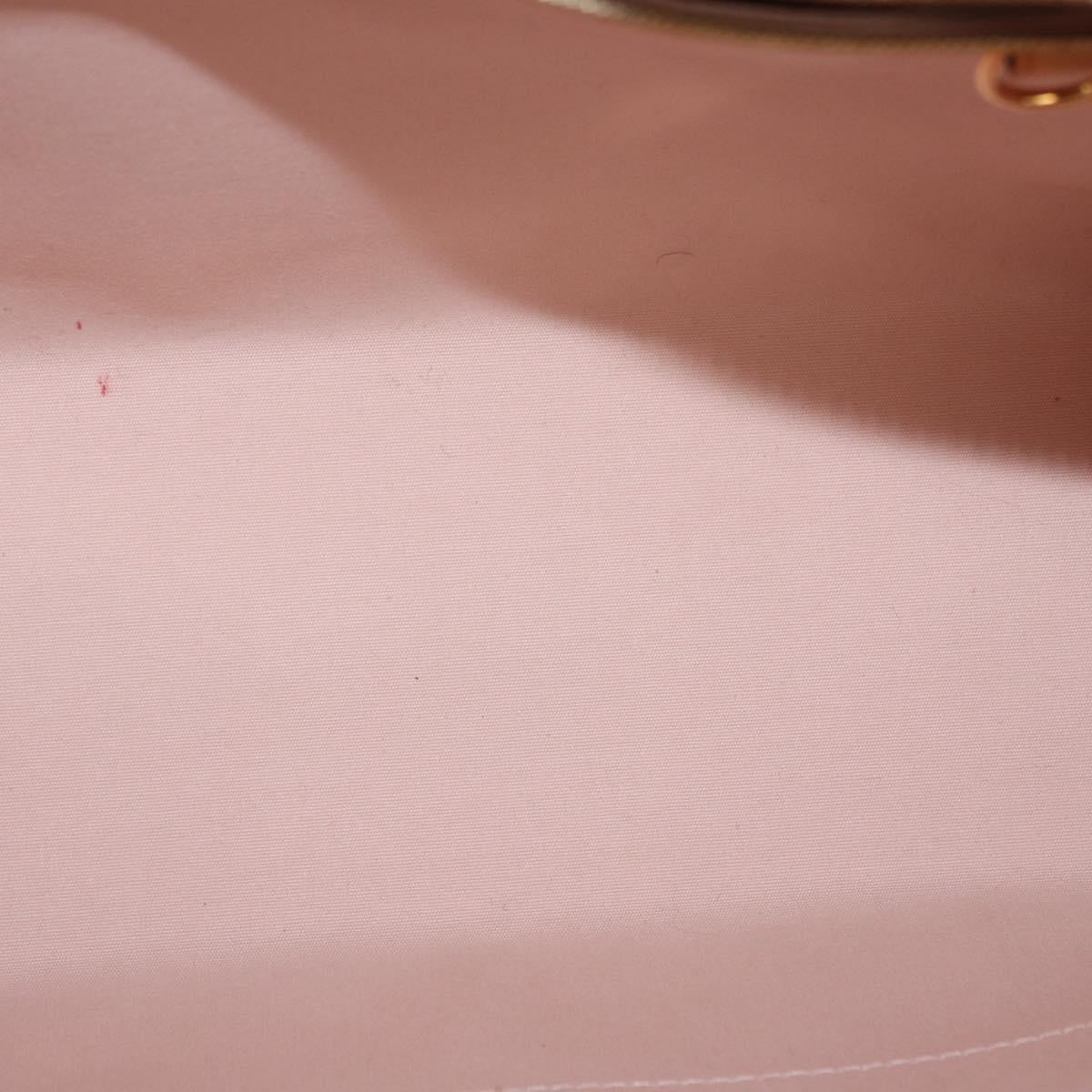 LOUIS VUITTON Vernis Blair MM Hand Bag 2way Rose Angelique M90068 LV Auth BA8604