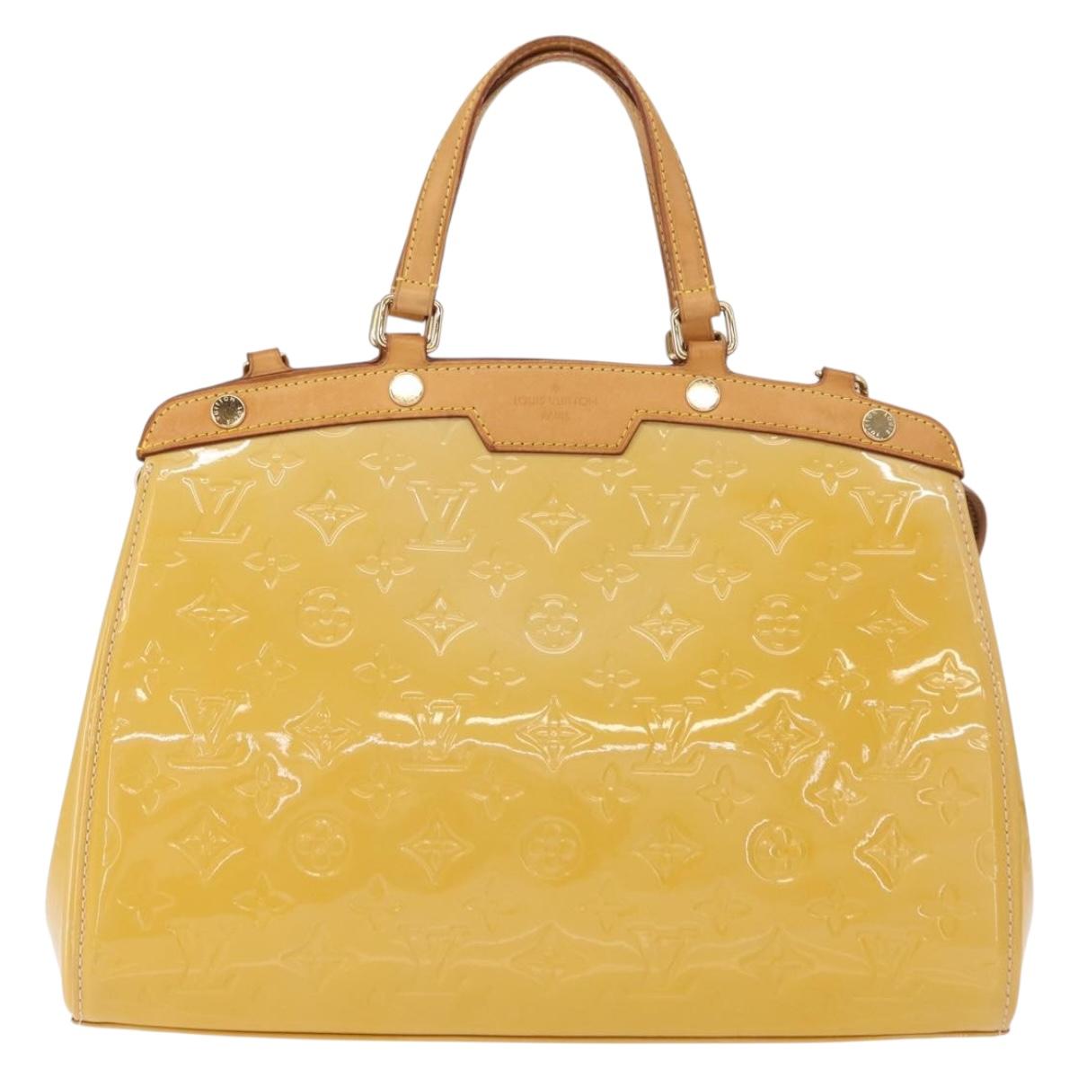 LOUIS VUITTON Vernis Blair MM Hand Bag 2way Rose Angelique M90068 LV Auth BA8604