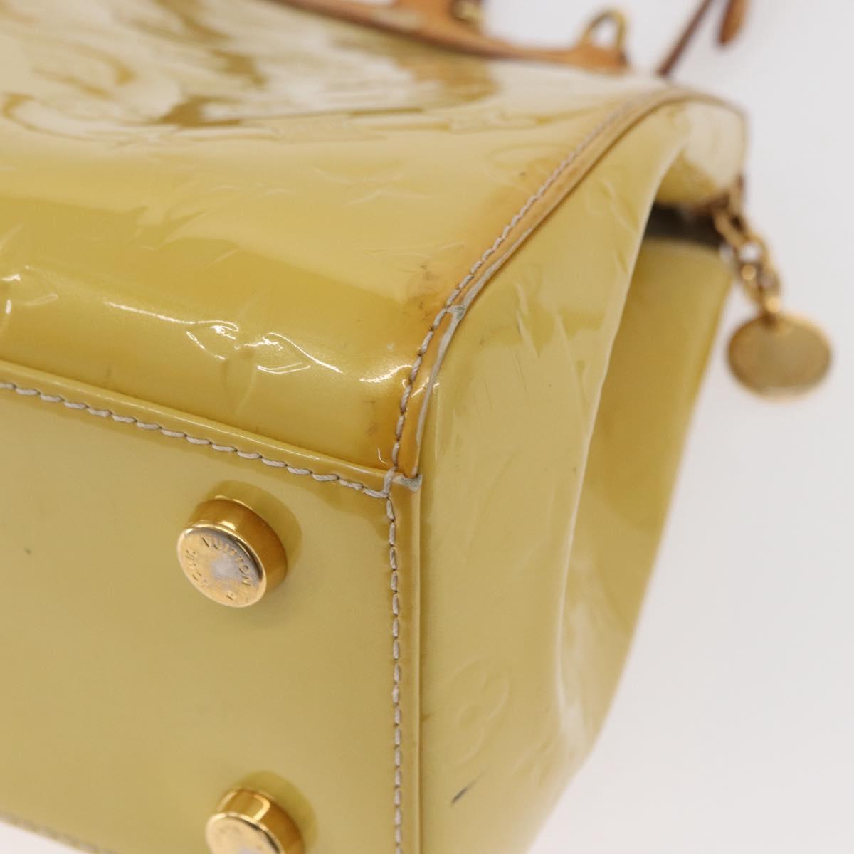 LOUIS VUITTON Monogram Vernis Blair MM Hand Bag 2way Citrin M90108 Auth BA8605