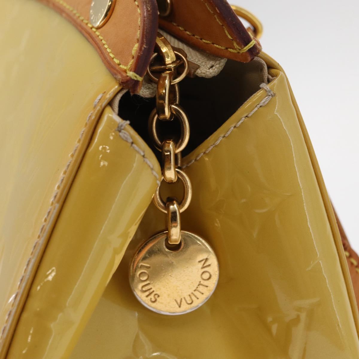 LOUIS VUITTON Monogram Vernis Blair MM Hand Bag 2way Citrin M90108 Auth BA8605