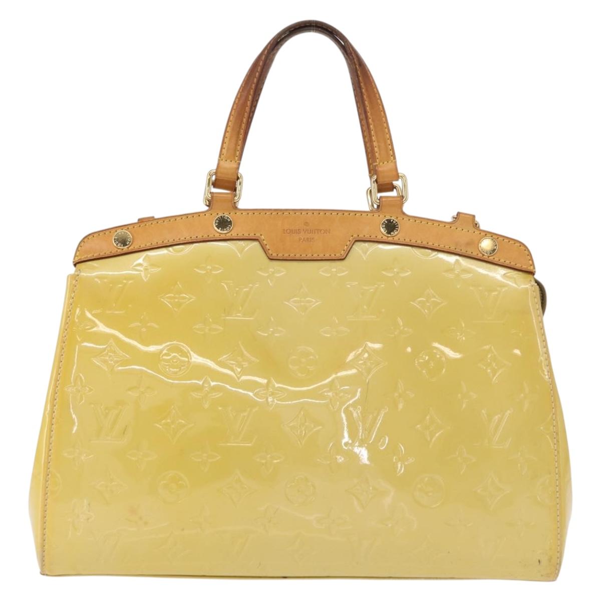 LOUIS VUITTON Monogram Vernis Blair MM Hand Bag 2way Citrin M90108 Auth BA8605
