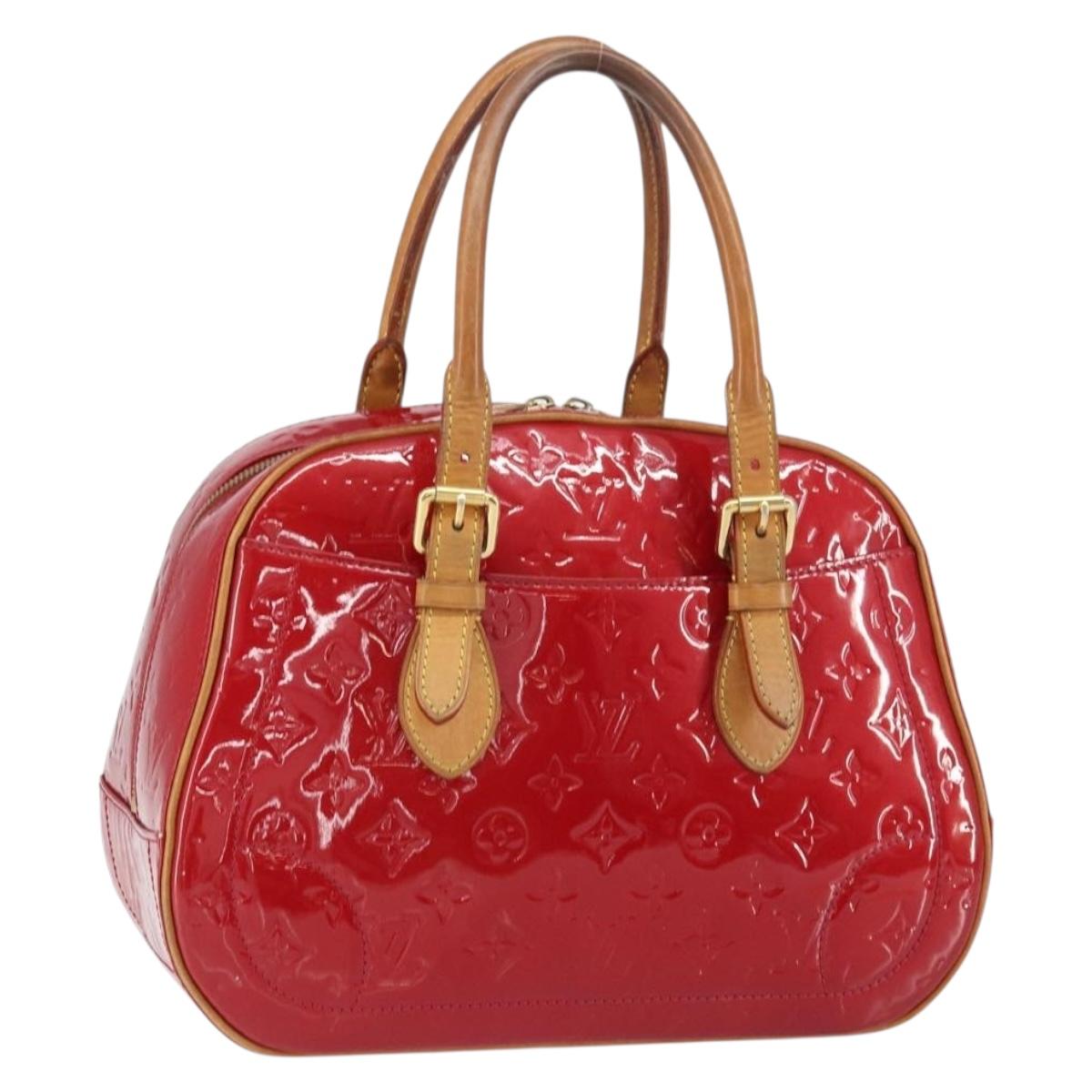 LOUIS VUITTON Monogram Vernis Summit Drive Bag Pomme D'amour M93513 Auth BA8607