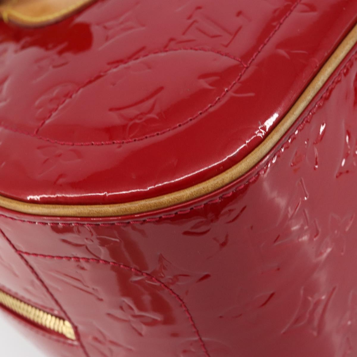 LOUIS VUITTON Monogram Vernis Summit Drive Bag Pomme D'amour M93513 Auth BA8607