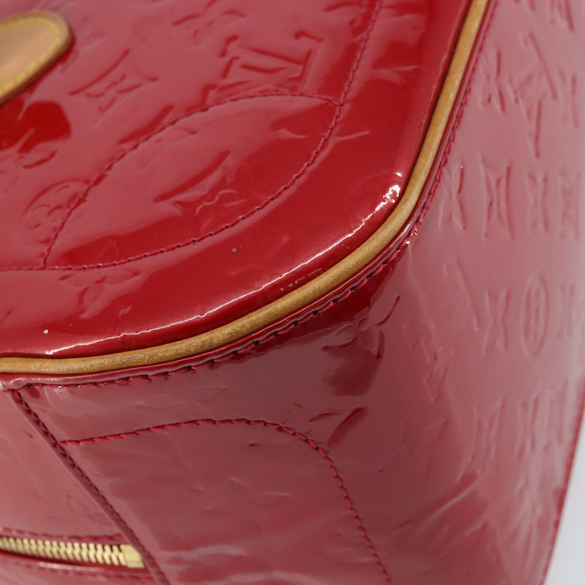 LOUIS VUITTON Monogram Vernis Summit Drive Bag Pomme D'amour M93513 Auth BA8607