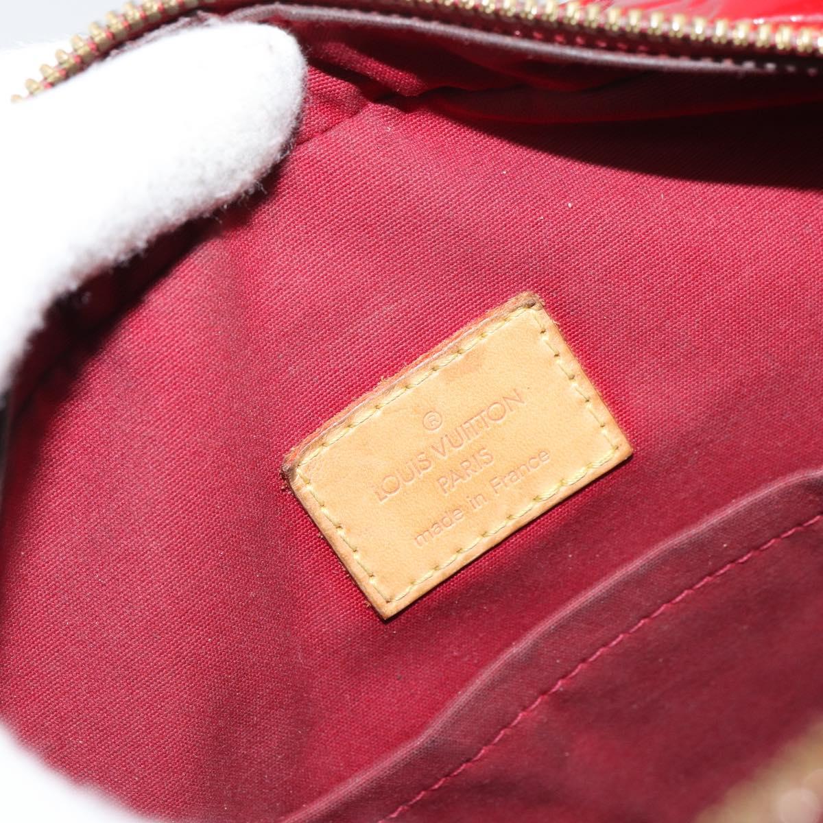 LOUIS VUITTON Monogram Vernis Summit Drive Bag Pomme D'amour M93513 Auth BA8607