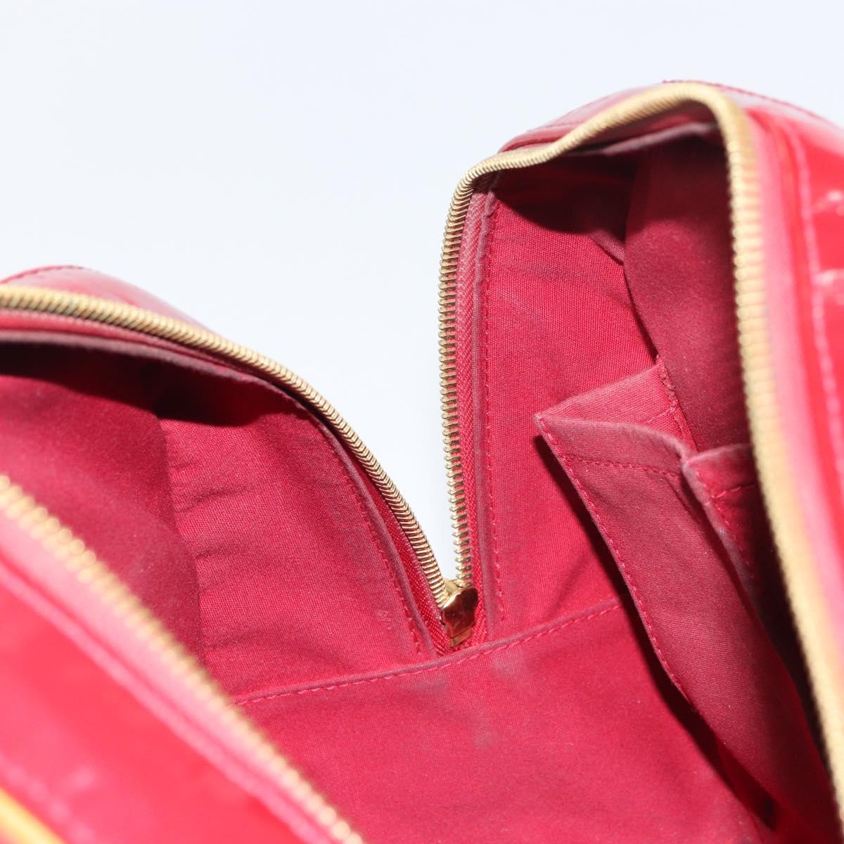 LOUIS VUITTON Monogram Vernis Summit Drive Bag Pomme D'amour M93513 Auth BA8607