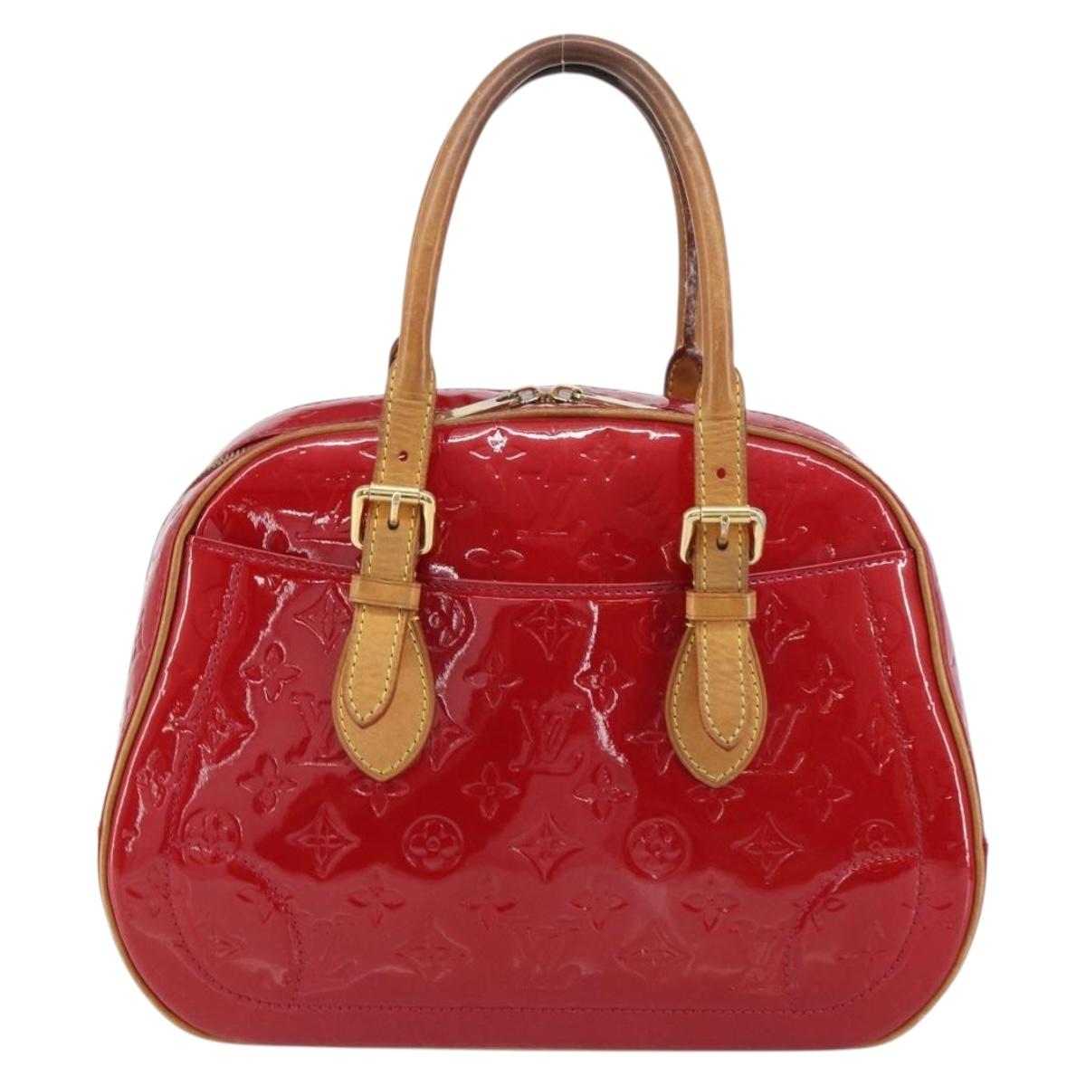 LOUIS VUITTON Monogram Vernis Summit Drive Bag Pomme D'amour M93513 Auth BA8607