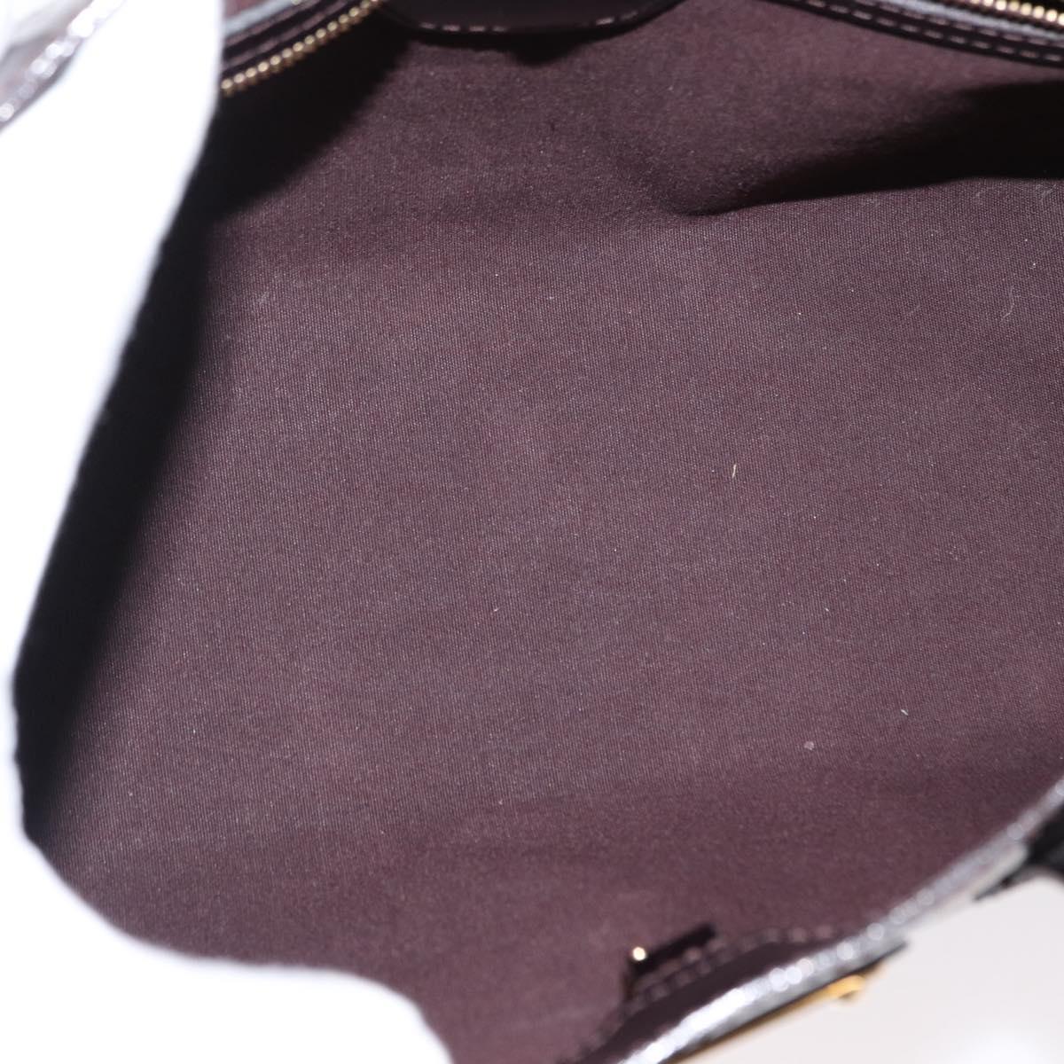 LOUIS VUITTON Monogram Vernis Wilshire PM Bag Amarante M93641 LV Auth BA8609