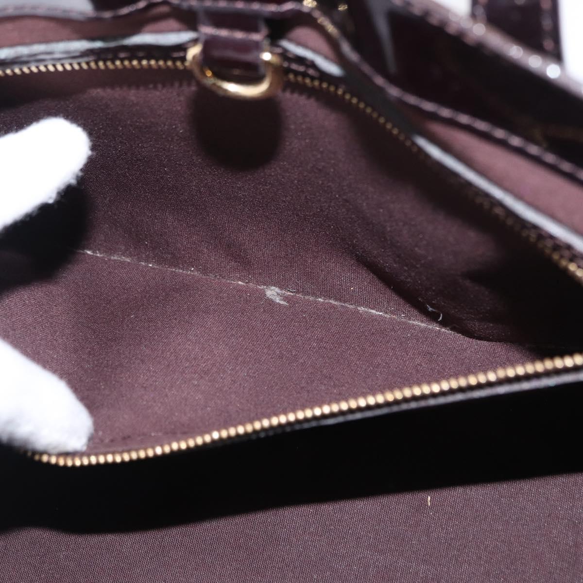 LOUIS VUITTON Monogram Vernis Wilshire PM Bag Amarante M93641 LV Auth BA8609