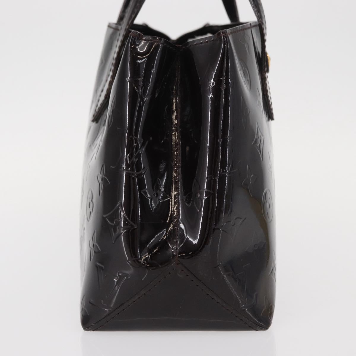 LOUIS VUITTON Monogram Vernis Wilshire PM Bag Amarante M93641 LV Auth BA8609