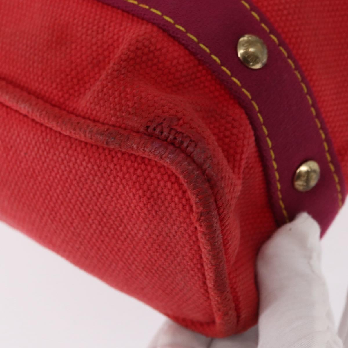 LOUIS VUITTON Antigua Cabas MM Tote Bag Red M40034 LV Auth BA8612