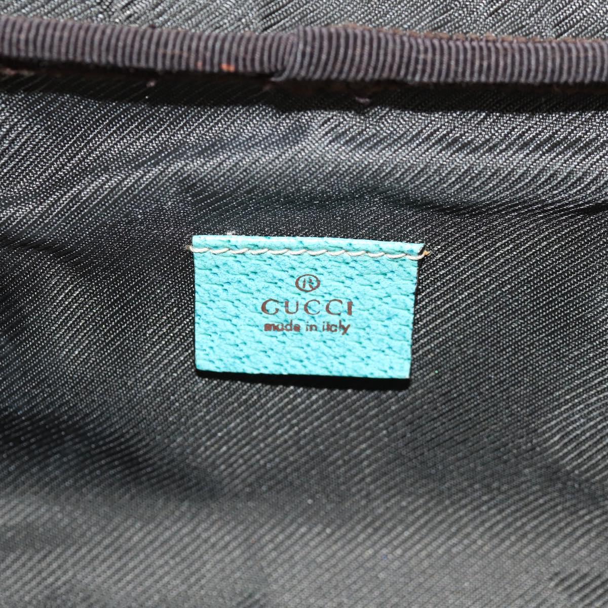 GUCCI GG Canvas Vanity Pouch Beige 124540 Auth BA8615V