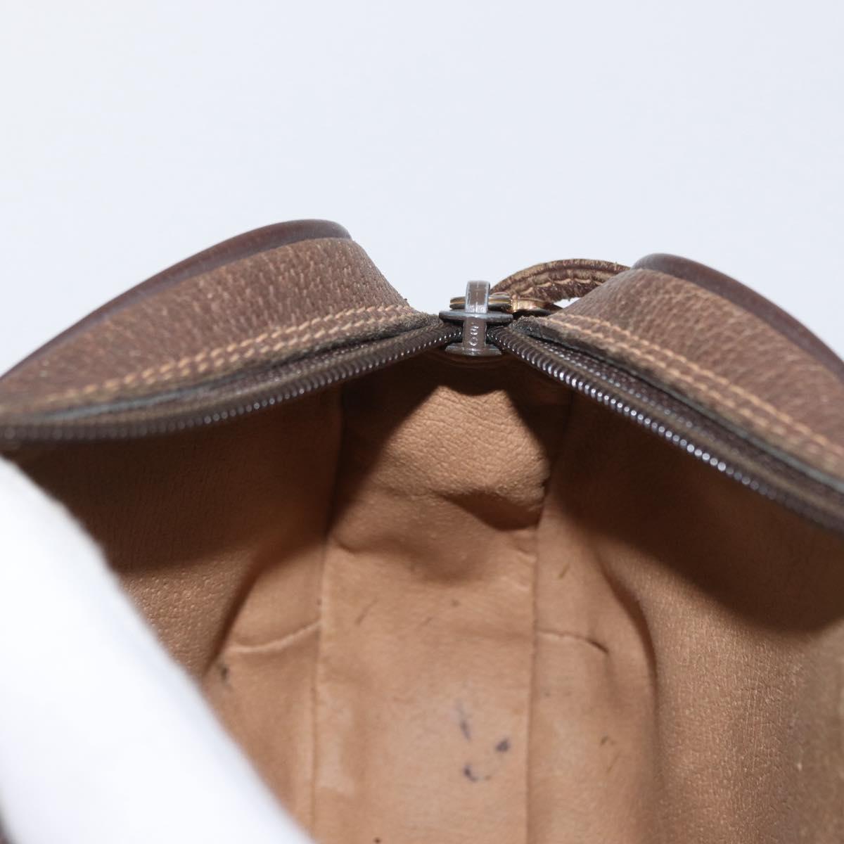 GUCCI GG Supreme Web Sherry Line Bag PVC Beige Gold 89 02 066 Auth BA8617