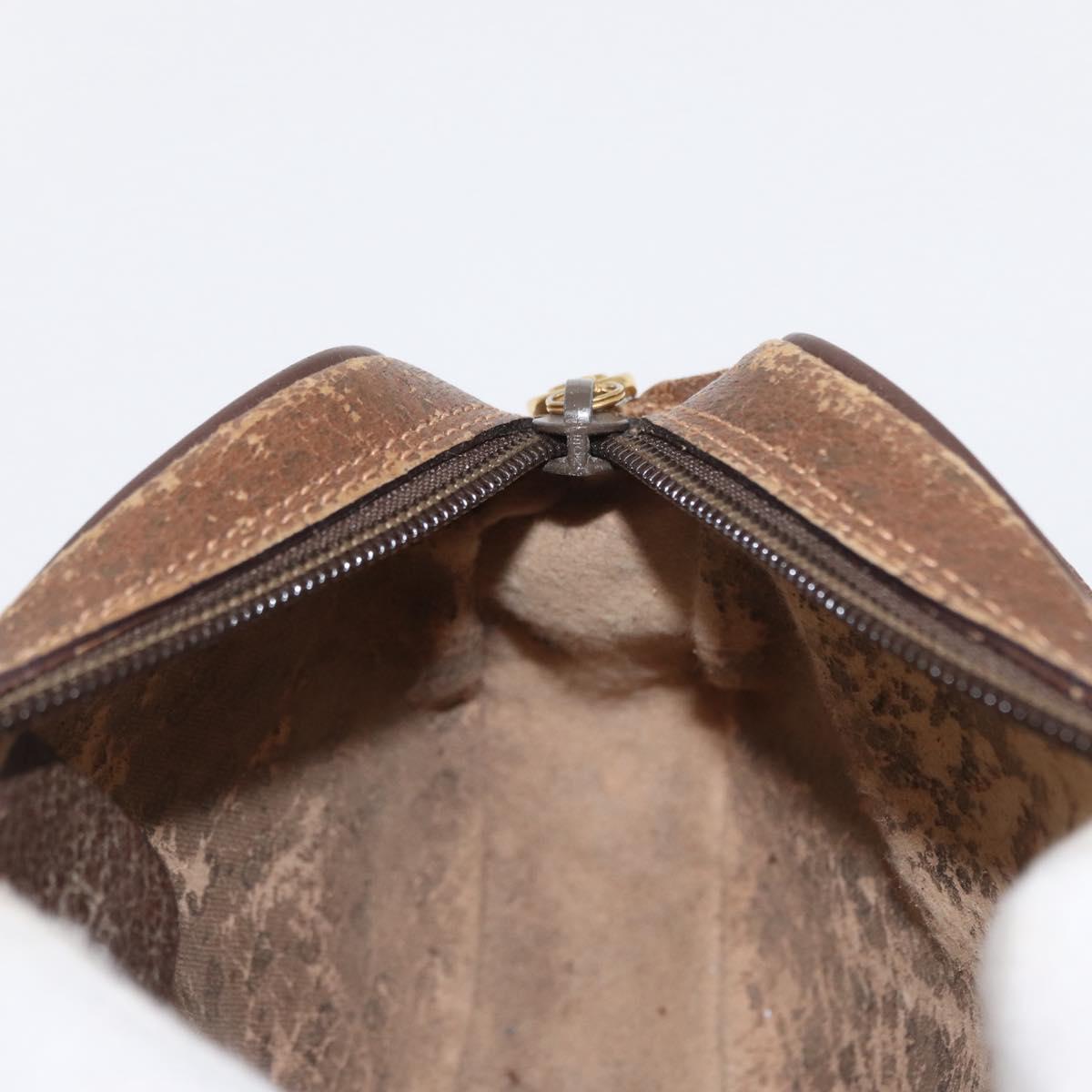 GUCCI GG Supreme Web Sherry Line Bag PVC Beige Red 007 58 6112 9411 Auth BA8618