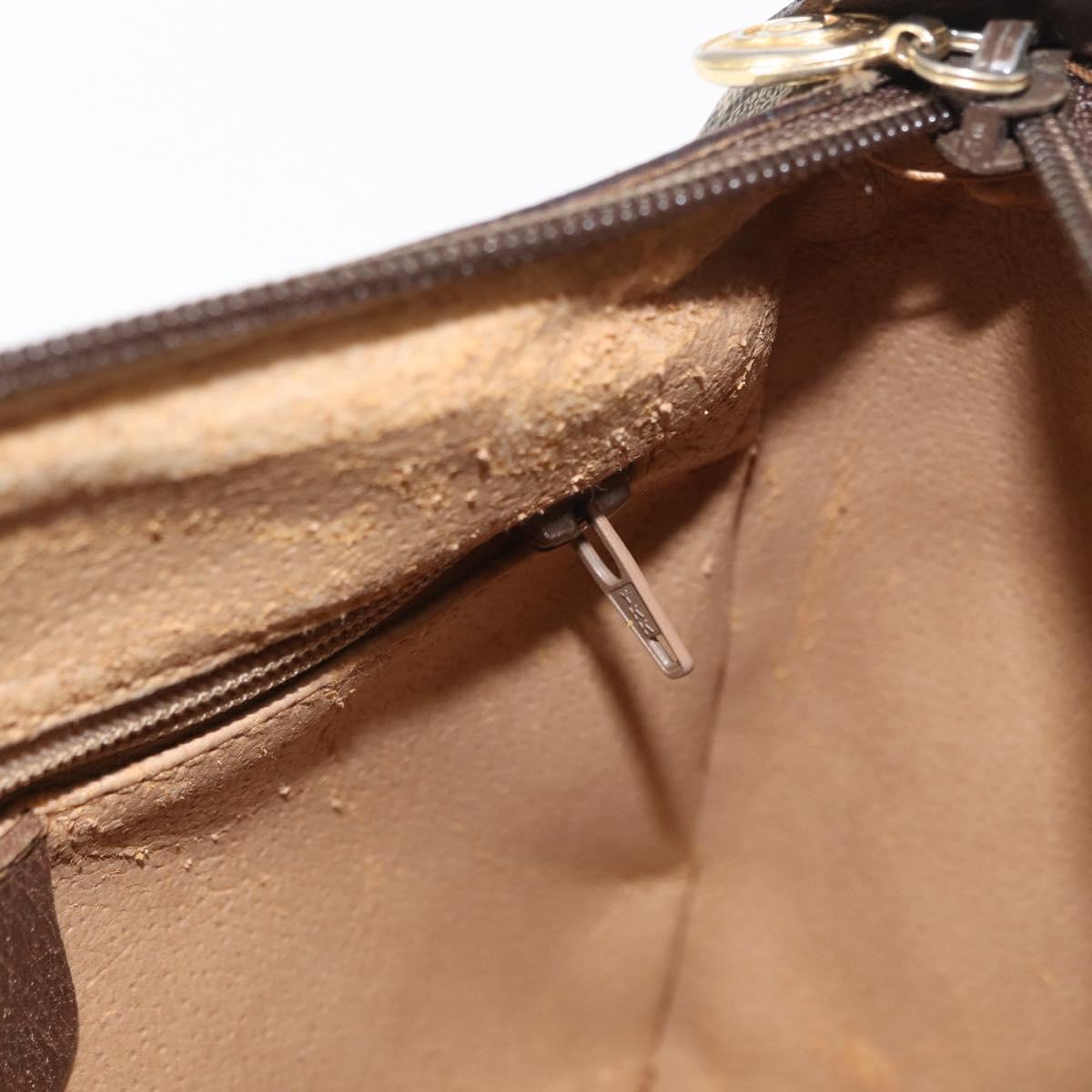 GUCCI GG Supreme Web Sherry Line Bag PVC Beige Gold 89 02 032 Auth BA8619