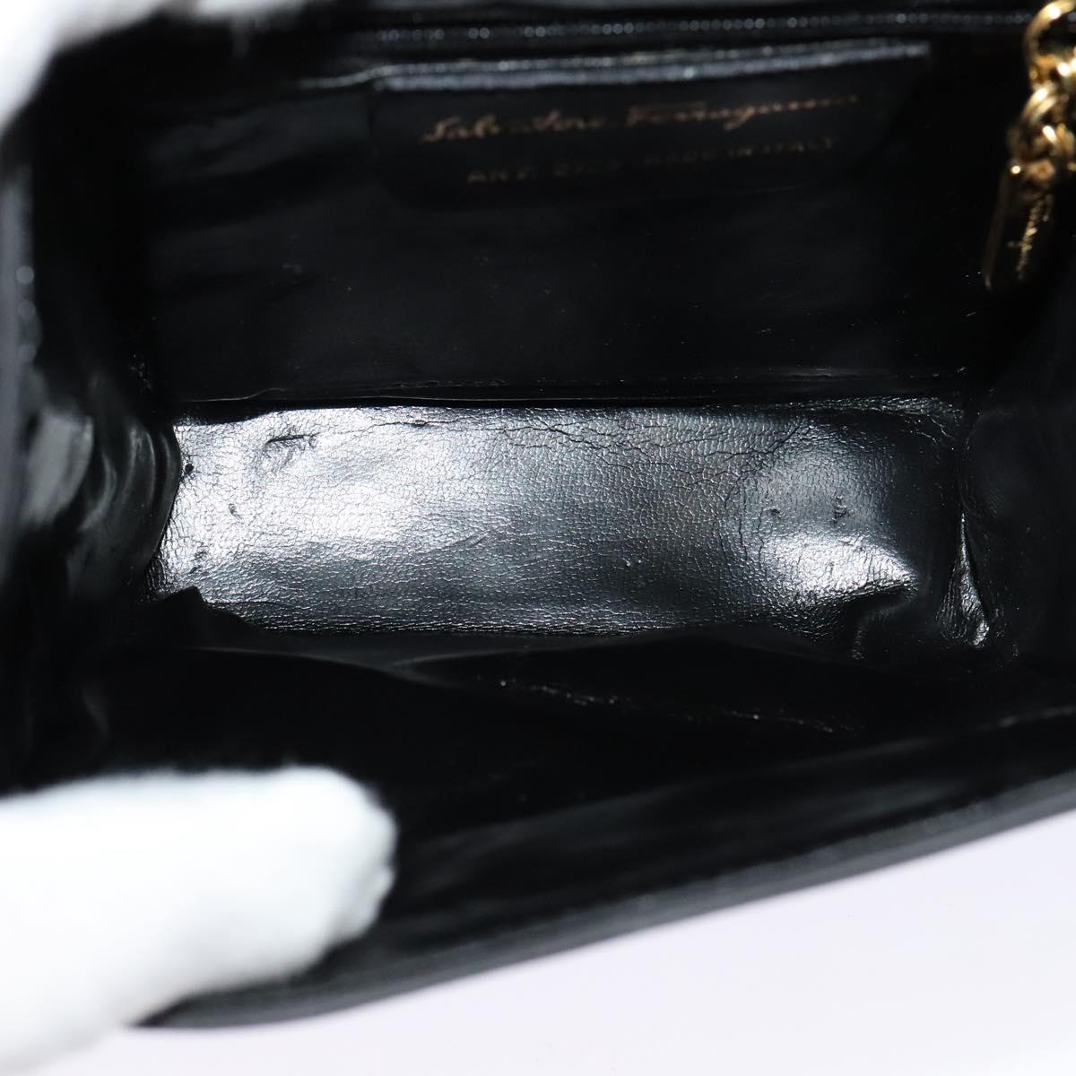 Salvatore Ferragamo Shoulder Bag Suede Gray Auth BA862