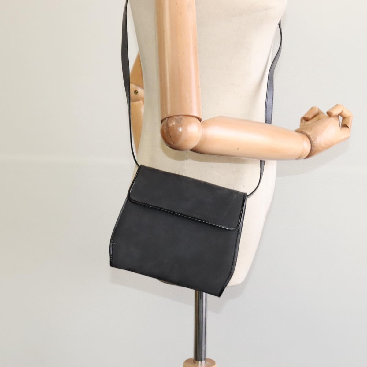 Salvatore Ferragamo Shoulder Bag Suede Gray Auth BA862