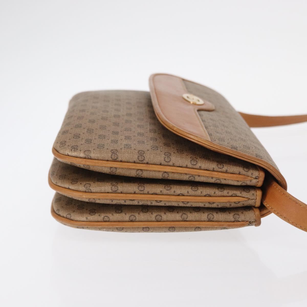 GUCCI Micro GG Supreme Shoulder Bag PVC Beige Gold 004 106 0024 Auth BA8625