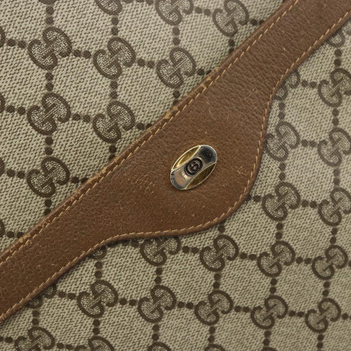 GUCCI GG Supreme Web Sherry Line Tote Bag PVC Beige Red 39 02 003 Auth BA8627