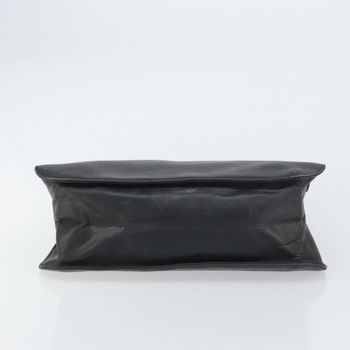 GUCCI Shoulder Bag Leather Black Silver 001 3167 3754 Auth BA8635