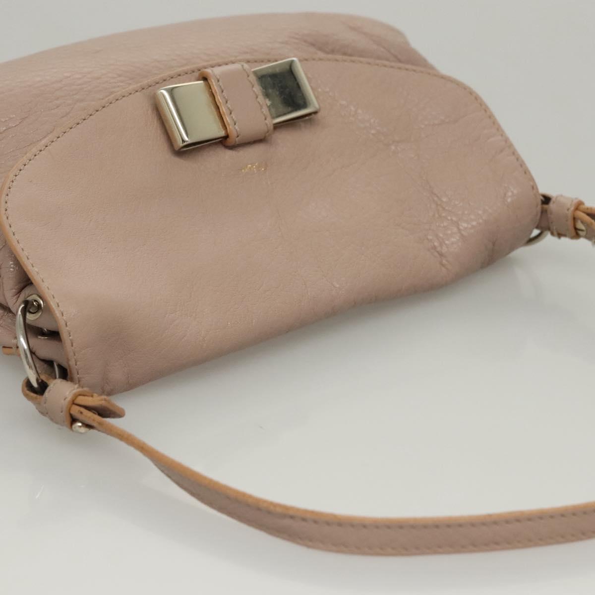 Chloe Elsie Hand Bag Leather 2way Pink Auth BA864