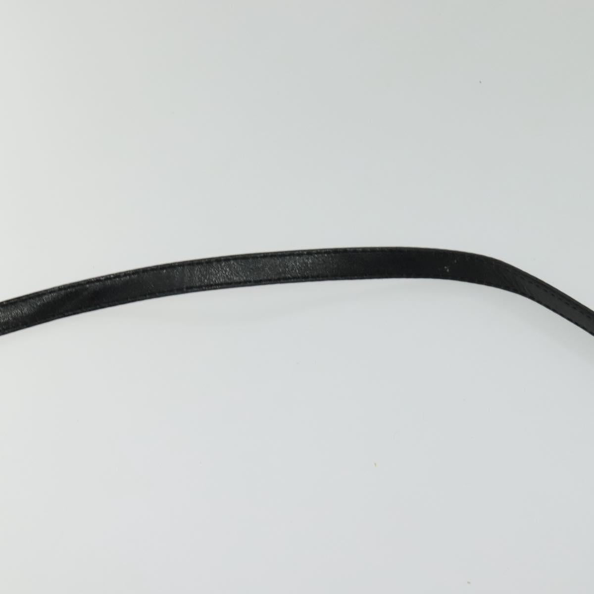 Chloe Etel Hand Bag Leather 2way Black Gold Auth BA865