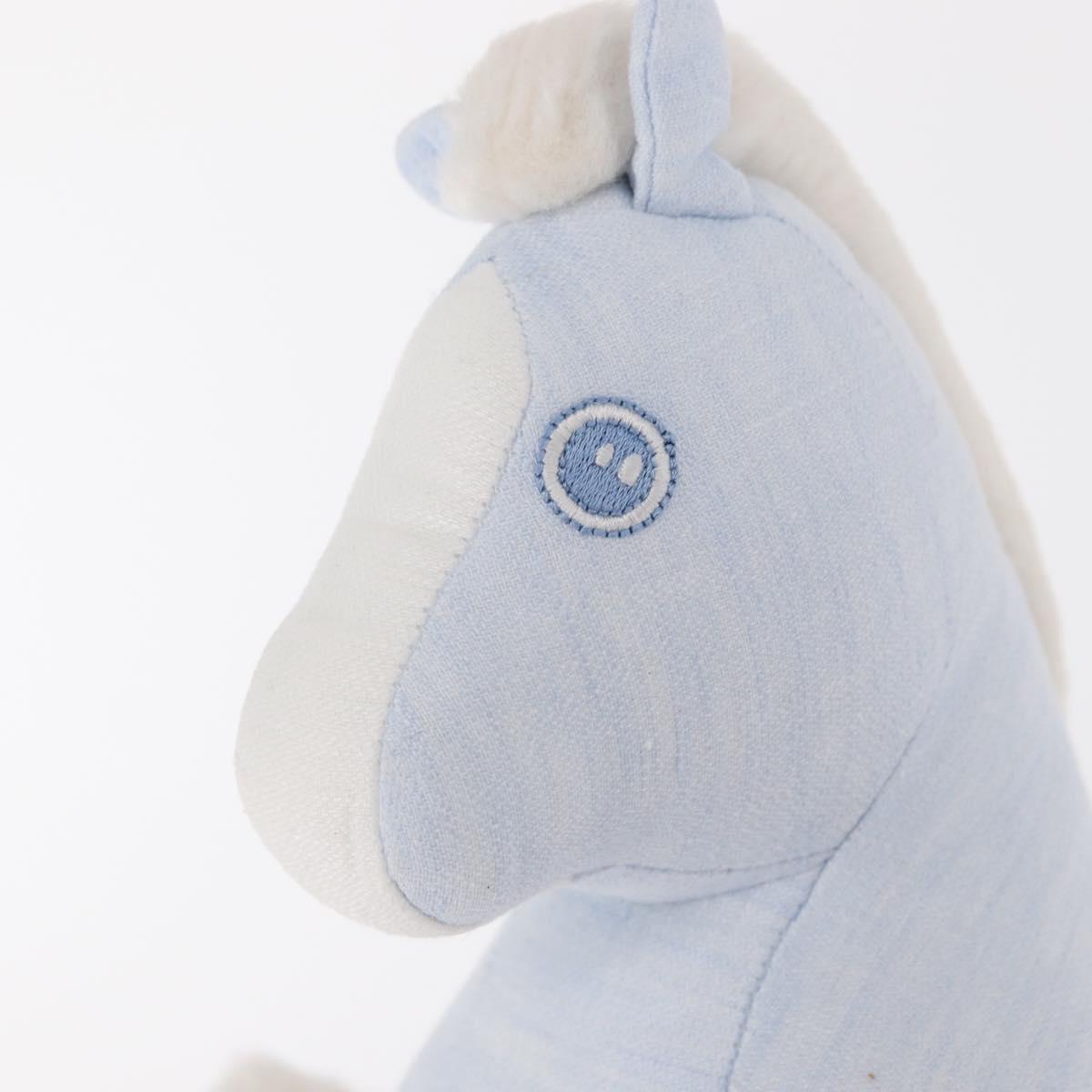 HERMES Baby Elmy Stuffed Linen Light Blue Auth BA8655M
