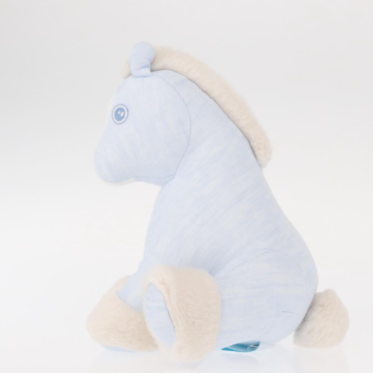 HERMES Baby Elmy Stuffed Linen Light Blue Auth BA8655M