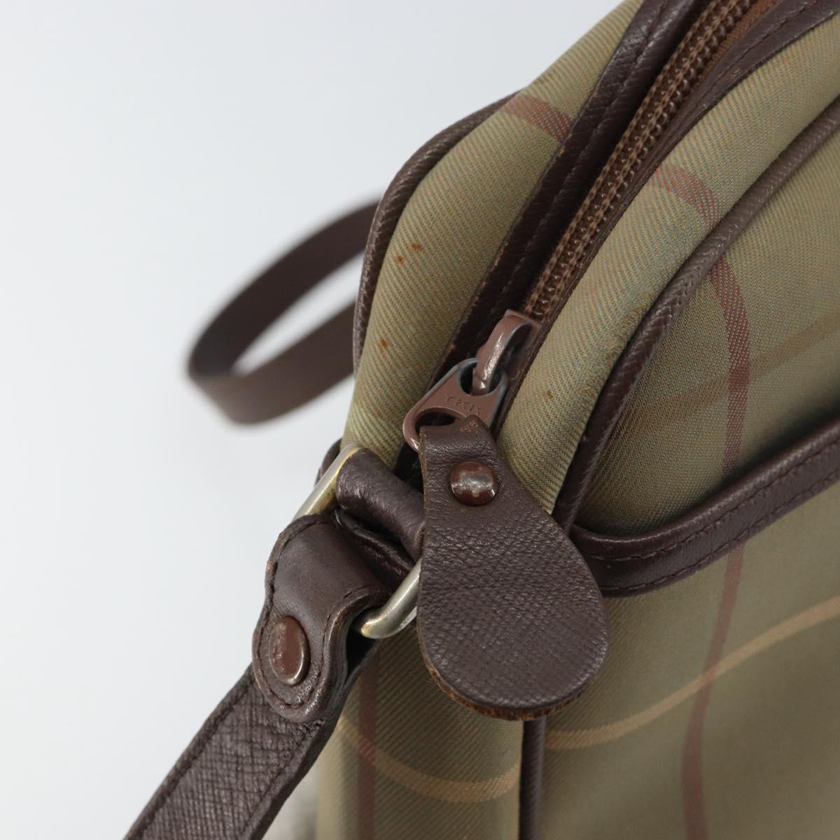 Burberrys Nova Check Shoulder Bag Canvas Beige Auth BA8675