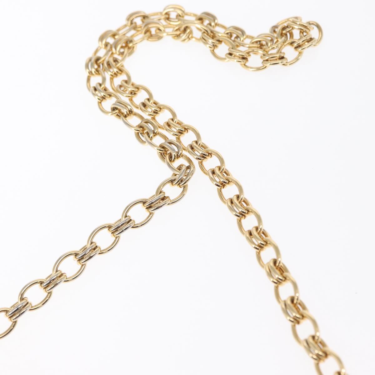 CHANEL Chain Shoulder Bag Suede Black Gold CC Auth BA8703