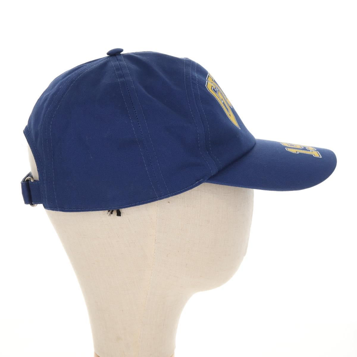 GUCCI Baseball Cap Cotton Blue 773135 Auth BA8717V