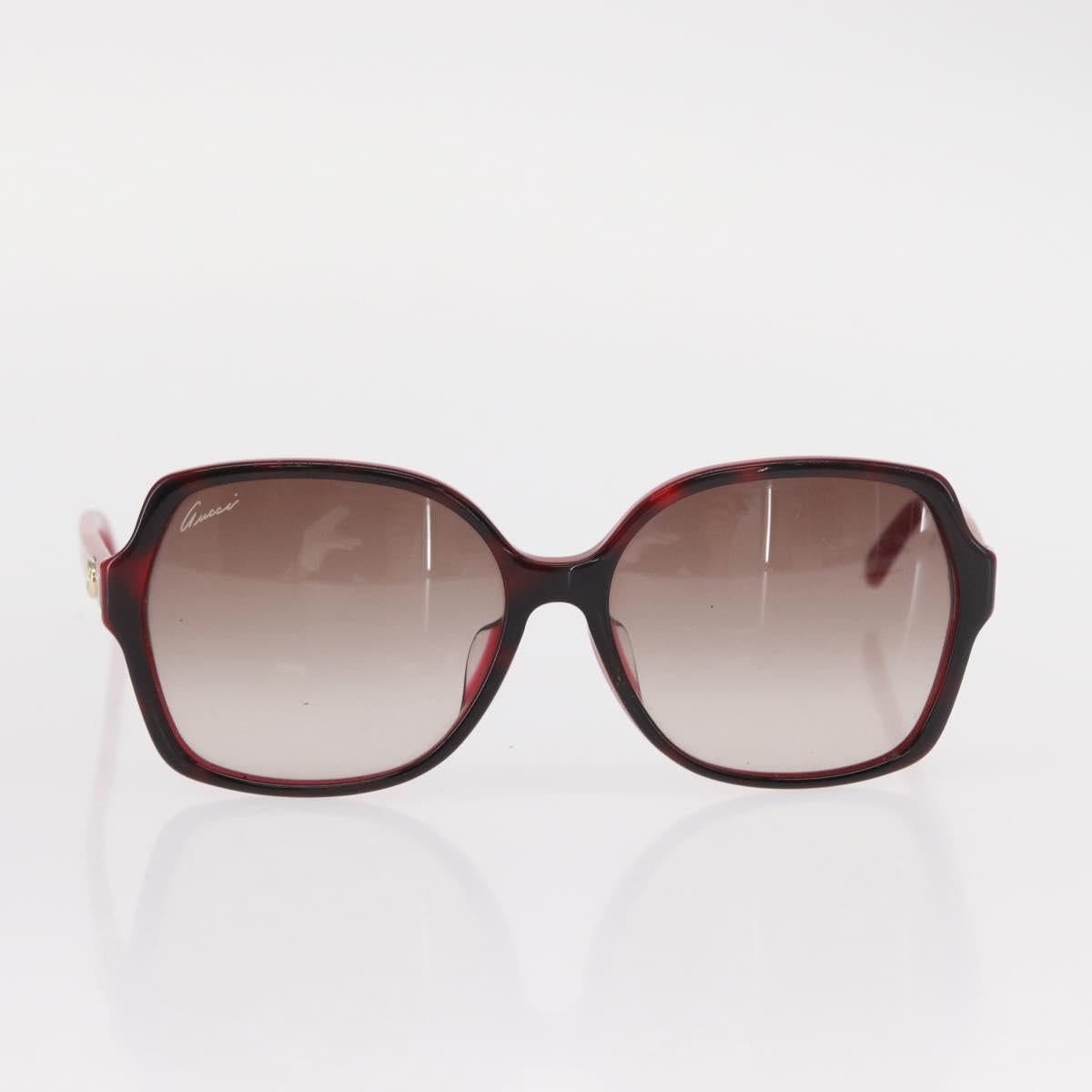 GUCCI Sunglasses plastic Red Auth BA8718