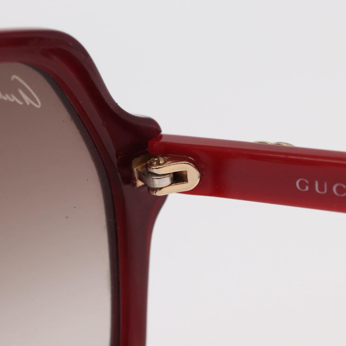 GUCCI Sunglasses plastic Red Auth BA8718