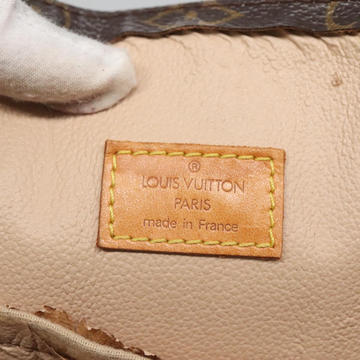 LOUIS VUITTON Monogram Sac Plat Hand Bag M51140 LV Auth BA872