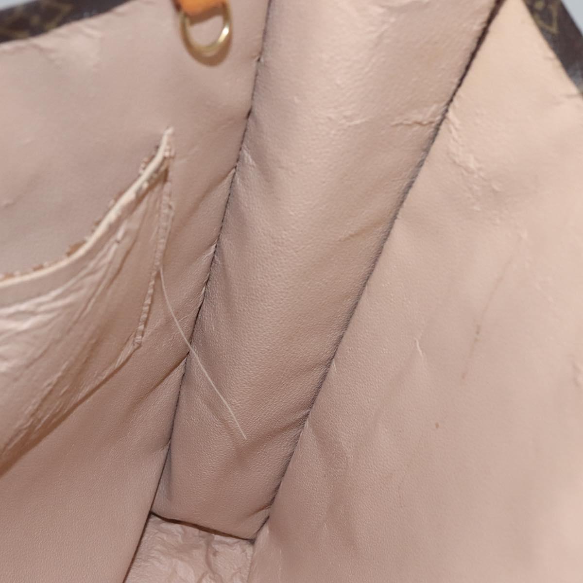 LOUIS VUITTON Monogram Sac Plat Hand Bag M51140 LV Auth BA872