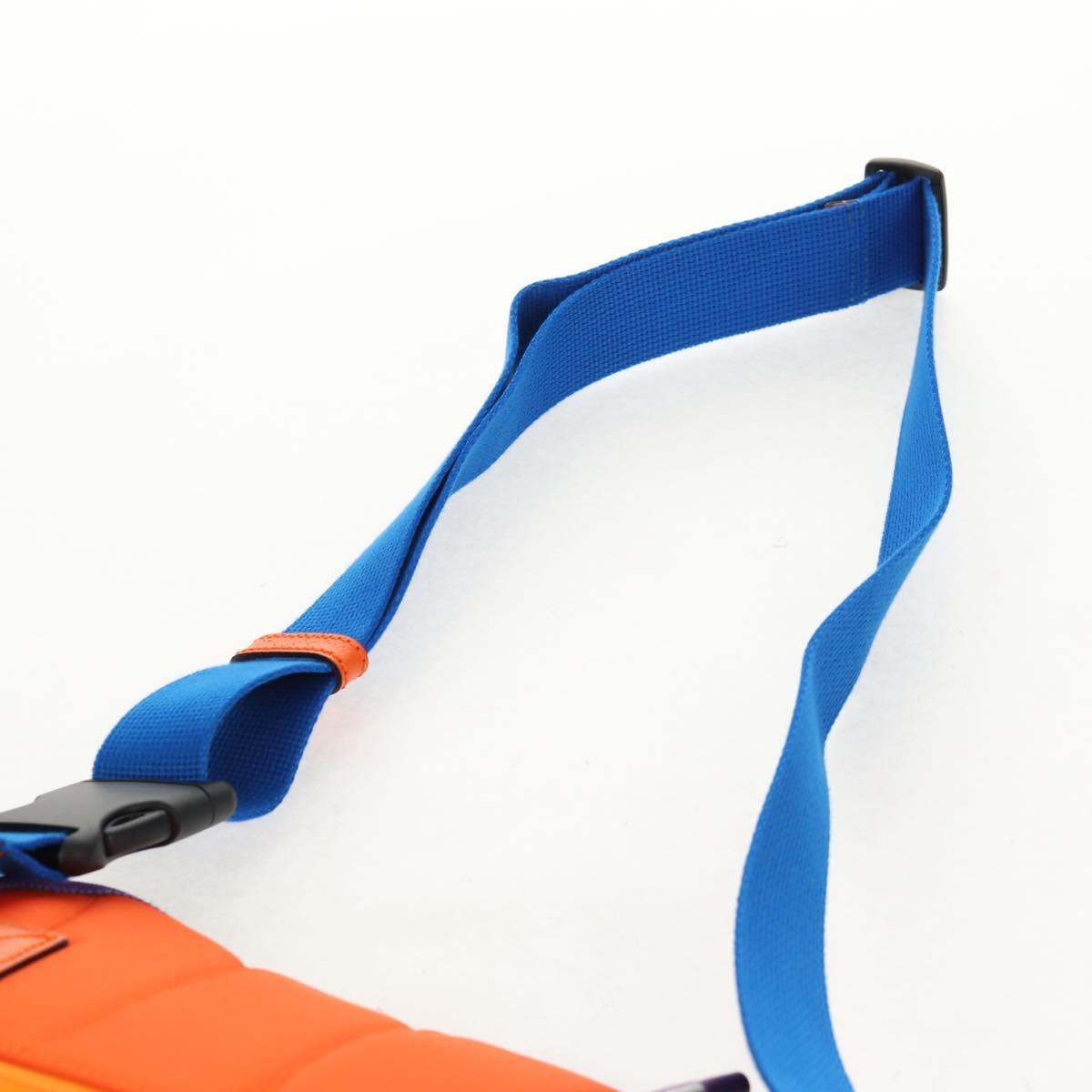 GUCCI Waist bag Nylon Blue Silver 752102 Auth BA8729V