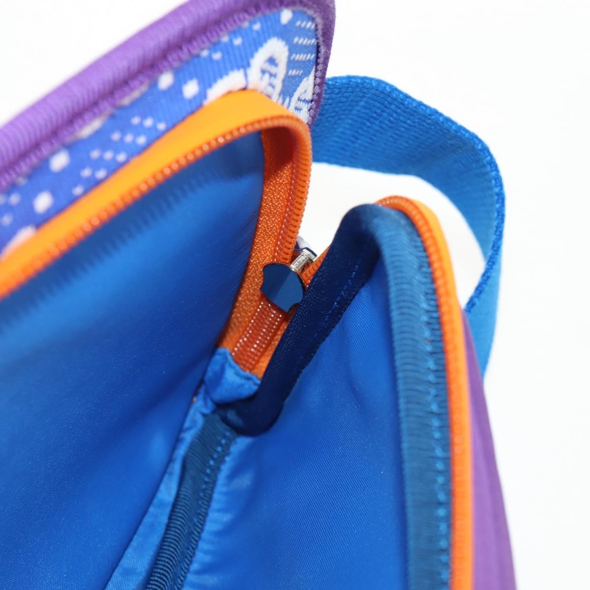 GUCCI Waist bag Nylon Blue Silver 752102 Auth BA8729V