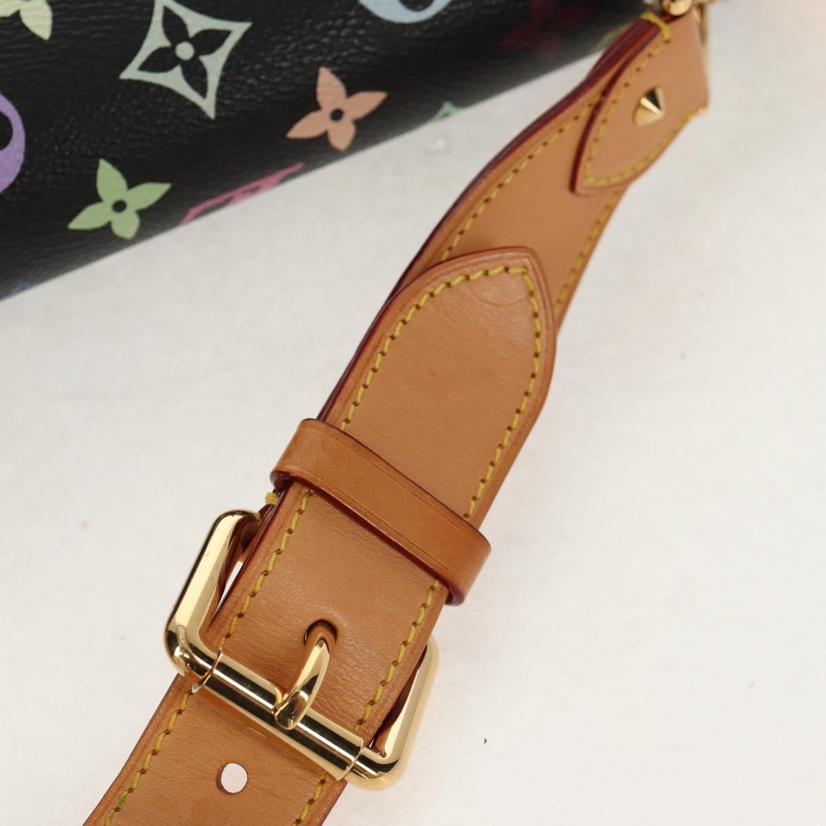 LOUIS VUITTON Multicolor Sac Dalmatian Hand Bag Black M92825 LV Auth BA8730SAV